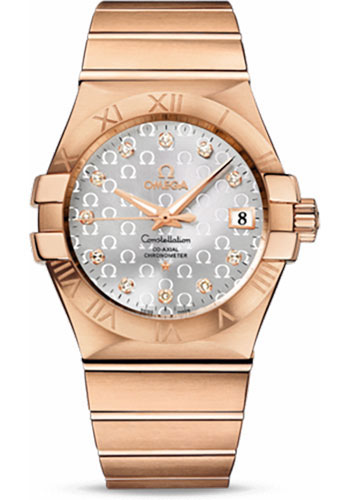 Omega Watches - Constellation Chronometer 35 mm Brushed Red Gold - Style No: 123.50.35.20.52.003
