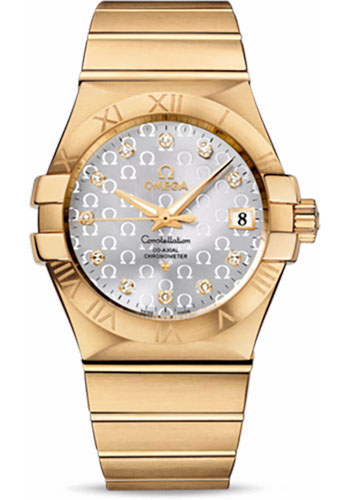 Omega Watches - Constellation Chronometer 35 mm Brushed Yellow Gold - Style No: 123.50.35.20.52.004