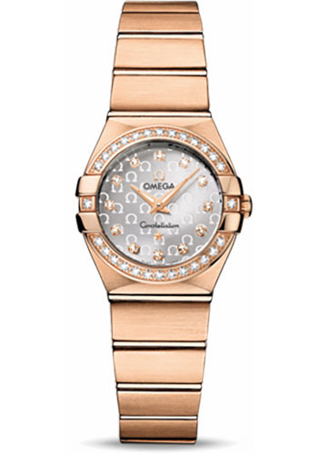 Omega Watches - Constellation Quartz 24 mm Brushed Red Gold - Style No: 123.55.24.60.52.001