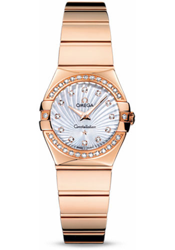 Omega Watches - Constellation Quartz 24 mm Polished Red Gold - Style No: 123.55.24.60.55.005