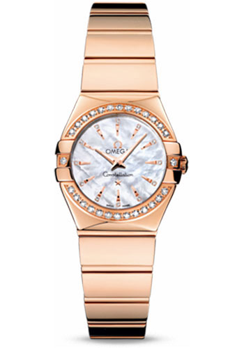 Omega Watches - Constellation Quartz 24 mm Polished Red Gold - Style No: 123.55.24.60.55.006