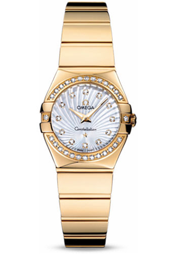 Omega Watches - Constellation Quartz 24 mm Polished Yellow Gold - Style No: 123.55.24.60.55.007