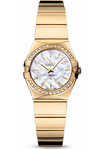 Omega Watches - Constellation Quartz 24 mm Polished Yellow Gold - Style No: 123.55.24.60.55.008