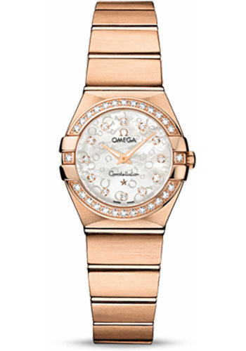 Omega Watches - Constellation Quartz 24 mm Brushed Red Gold - Style No: 123.55.24.60.55.015