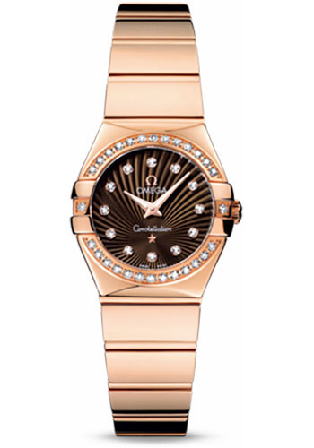 Omega Watches - Constellation Quartz 24 mm Polished Red Gold - Style No: 123.55.24.60.63.002