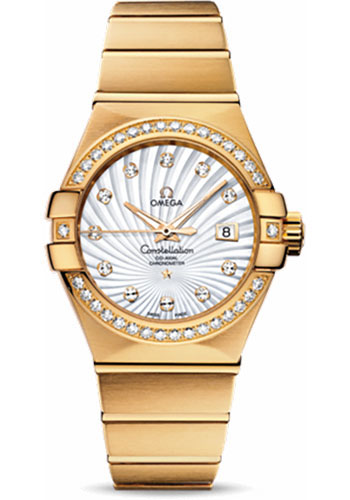 Omega Watches - Constellation Chronometer 31 mm Brushed Yellow Gold - Style No: 123.55.31.20.55.002