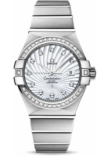 Omega Watches - Constellation Chronometer 31 mm Brushed White Gold - Style No: 123.55.31.20.55.003
