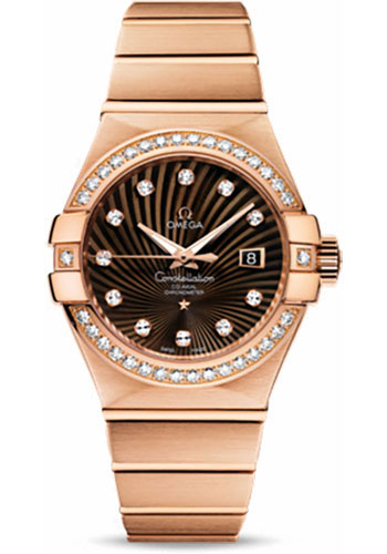 Omega Watches - Constellation Chronometer 31 mm Brushed Red Gold - Style No: 123.55.31.20.63.001