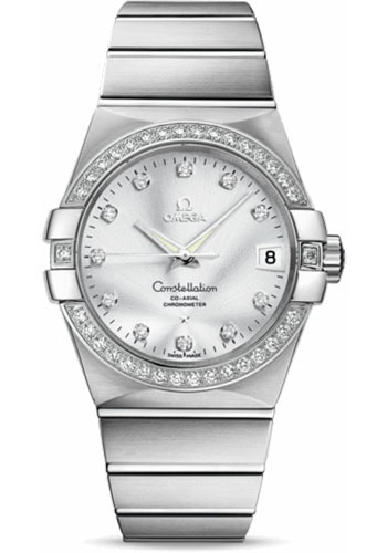 Omega Watches - Constellation Chronometer 38 mm Brushed White Gold - Style No: 123.55.38.21.52.003