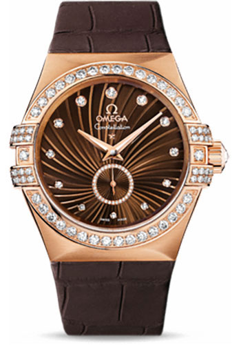 Omega Watches - Constellation Chronometer 35 mm Small Seconds Brushed Red Gold - Style No: 123.58.35.20.63.001