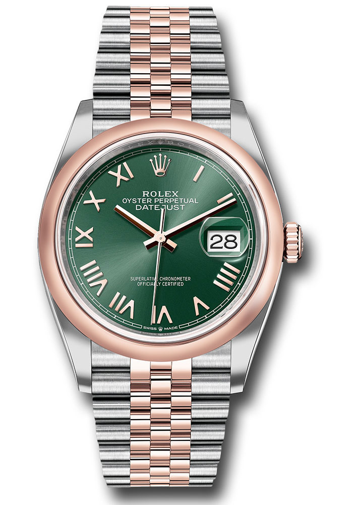 Rolex Watches - Datejust 36 Steel and Pink Gold - Domed Bezel - Jubilee - Style No: 126201 mgnrj
