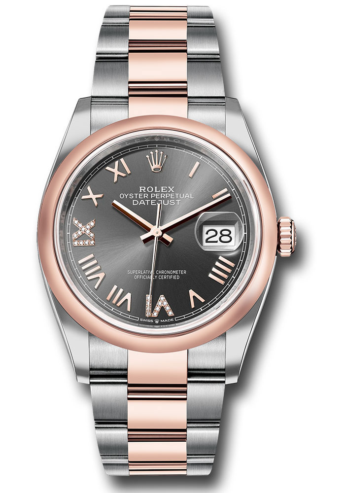 Rolex Watches - Datejust 36 Steel and Pink Gold - Domed Bezel - Oyster - Style No: 126201 slgdnr69o