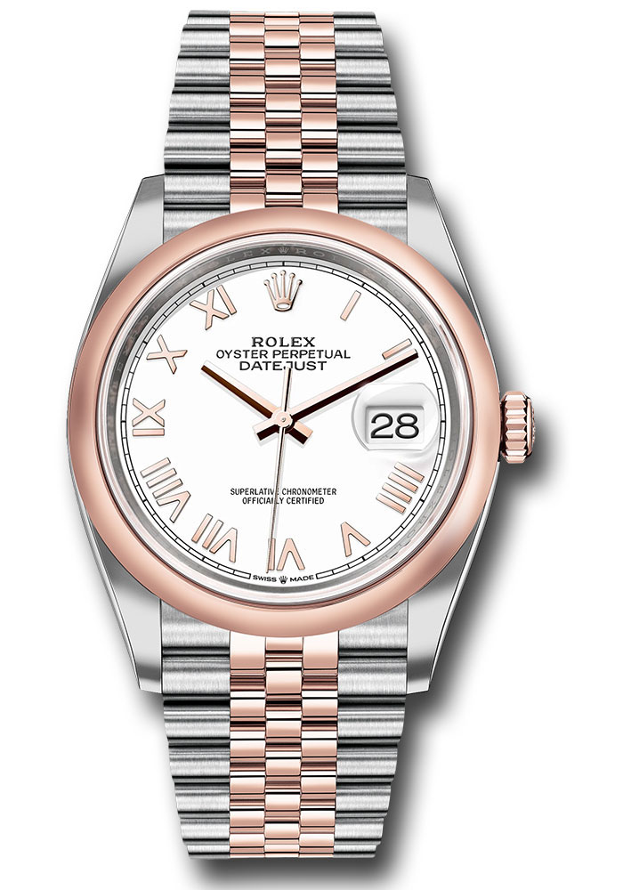 Rolex Watches - Datejust 36 Steel and Pink Gold - Domed Bezel - Jubilee - Style No: 126201 whnrj