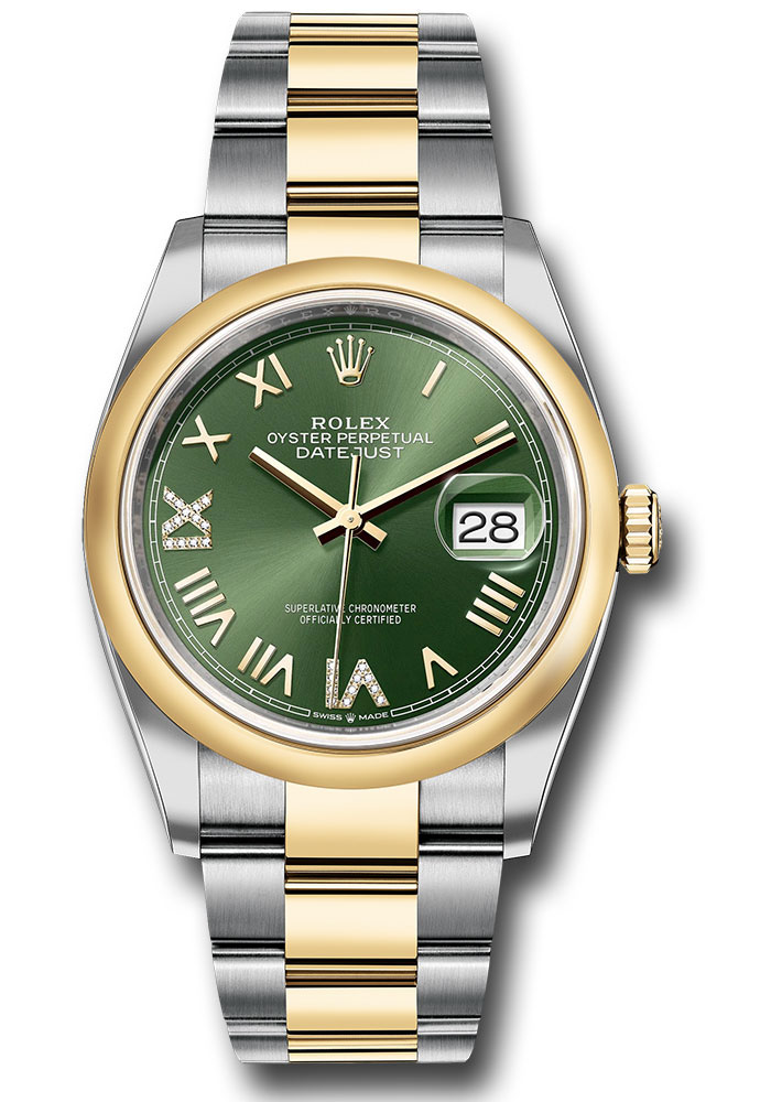 Rolex Watches - Datejust 36 Steel and Yellow Gold - Domed Bezel - Oyster - Style No: 126203 ogdnr69o
