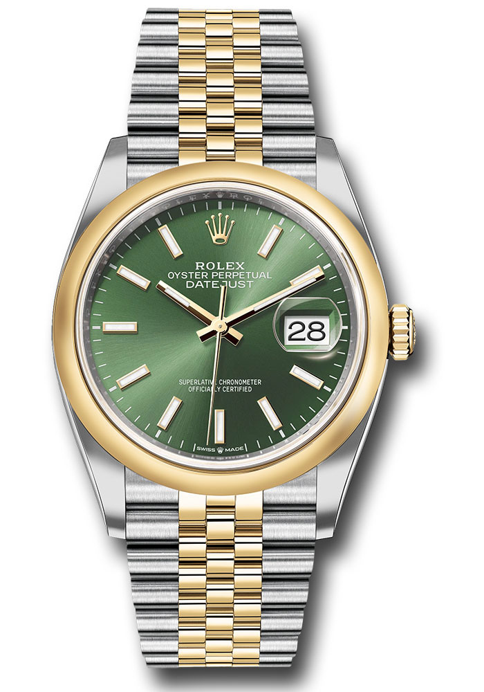 Rolex Watches - Datejust 36 Steel and Yellow Gold - Domed Bezel - Jubilee - Style No: 126203 ogij