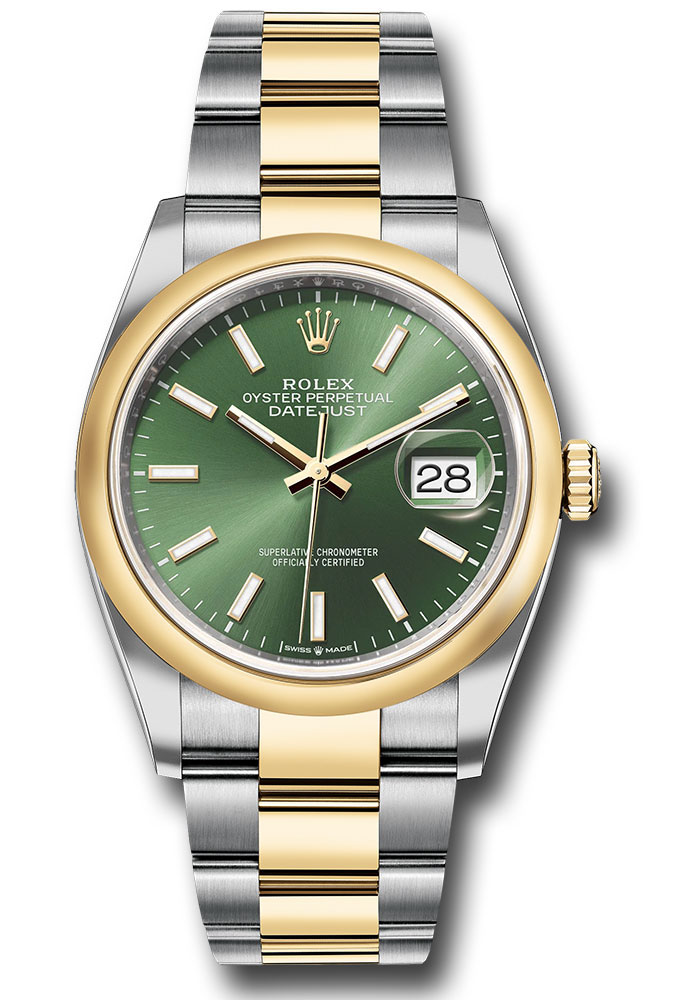 Rolex Watches - Datejust 36 Steel and Yellow Gold - Domed Bezel - Oyster - Style No: 126203 ogio