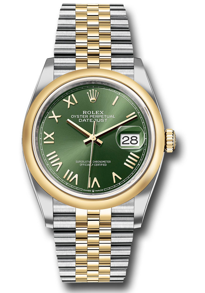Rolex Watches - Datejust 36 Steel and Yellow Gold - Domed Bezel - Jubilee - Style No: 126203 ognrj