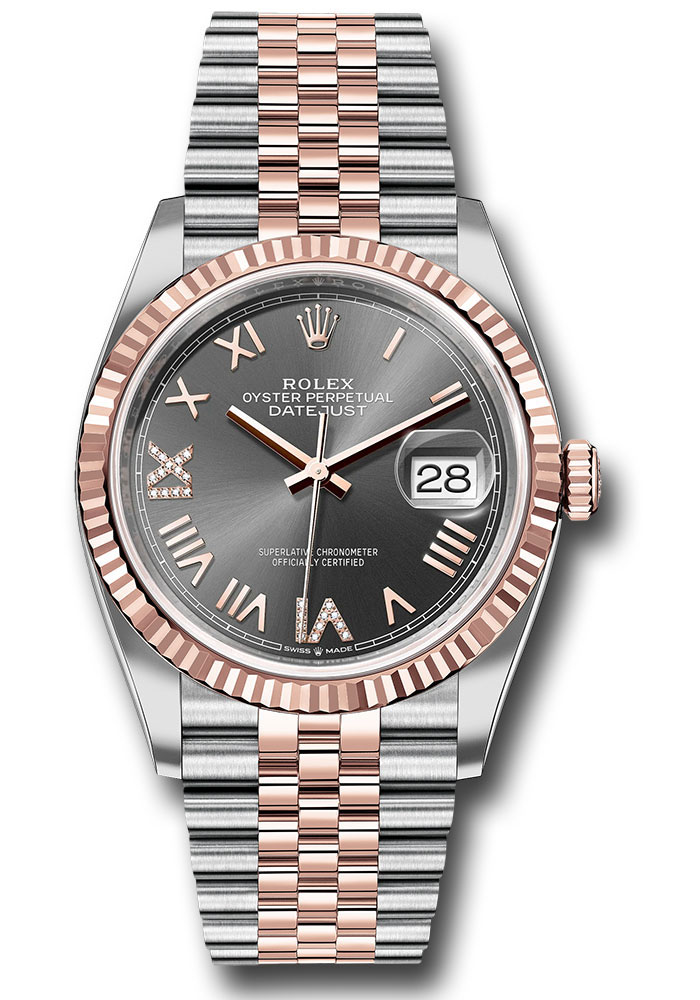 Rolex Watches - Datejust 36 Steel and Pink Gold - Fluted Bezel - Jubilee - Style No: 126231 slgdnr69j