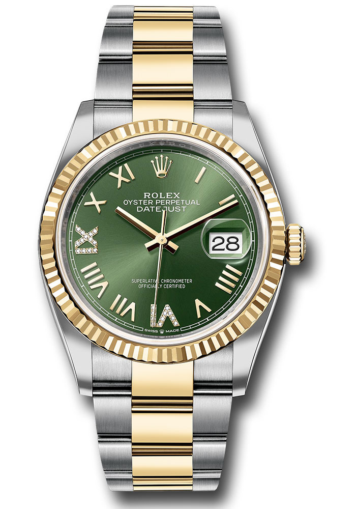 Rolex Watches - Datejust 36 Steel and Yellow Gold - Fluted Bezel - Oyster - Style No: 126233 ogdnr69o