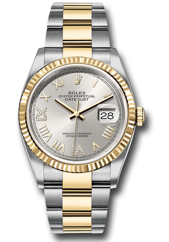 Rolex Watches - Datejust 36 Steel and Yellow Gold - Fluted Bezel - Oyster - Style No: 126233 sdnr69o