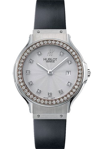 Hublot Watches - Classic 32mm Stainless Steel With Diamonds - Style No: 1405.AF24.1.014