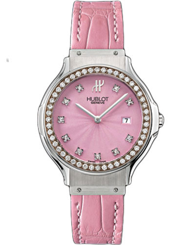 Hublot Watches - Classic 32mm Stainless Steel With Diamonds - Style No: 1405.RF24.1.014.1.croco