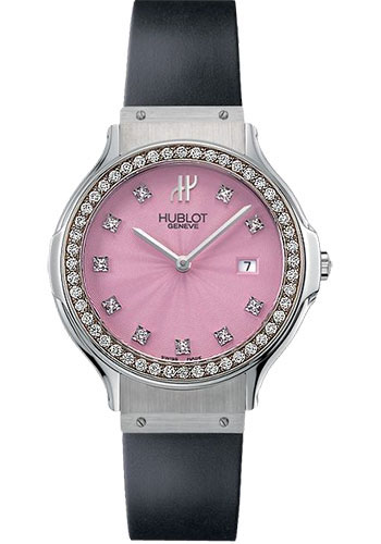 Hublot Watches - Classic 32mm Stainless Steel With Diamonds - Style No: 1405.RF24.1.014