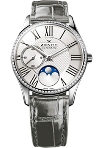 Zenith Watches - Elite Lady Ultra Thin Moonphase Stainless Steel - Style No: 16.2310.692/02.C706