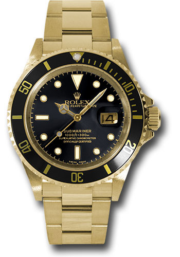 Rolex Watches - Submariner Gold - Style No: 16618blk