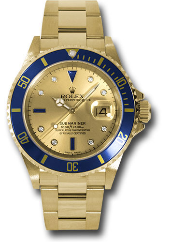 Rolex Watches - Submariner Gold - Style No: 16618chser