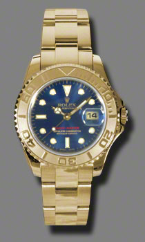 Rolex Watches - Yacht-Master Mid-Size Gold - Style No: 168628 b