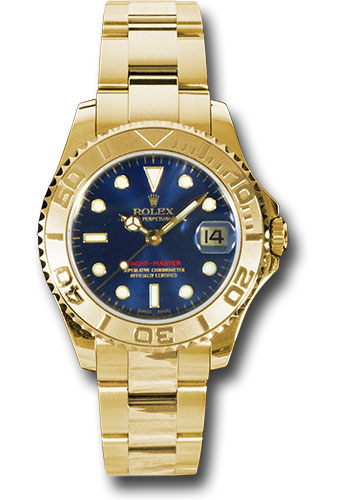 Rolex Watches - Yacht-Master Mid-Size Gold - Style No: 168628 bl