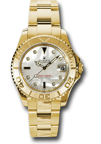 Rolex Watches - Yacht-Master Mid-Size Gold - Style No: 168628 md