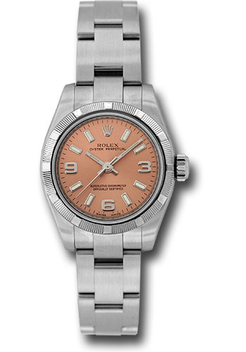 Rolex Watches - Oyster Perpetual No-Date Lady - Engine Turned Bezel - Style No: 176210 pao