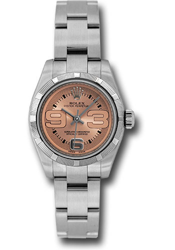 Rolex Watches - Oyster Perpetual No-Date Lady - Engine Turned Bezel - Style No: 176210 pmao