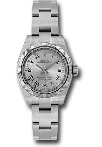 Rolex Watches - Oyster Perpetual No-Date Lady - Engine Turned Bezel - Style No: 176210 rbkro