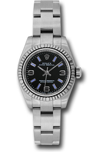 Rolex Watches - Oyster Perpetual No-Date Lady - Fluted Bezel - Style No: 176234 bkablio