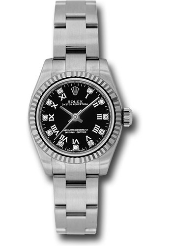 Rolex Watches - Oyster Perpetual No-Date Lady - Fluted Bezel - Style No: 176234 bkdo