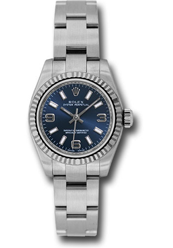 Rolex Watches - Oyster Perpetual No-Date Lady - Fluted Bezel - Style No: 176234 blaio