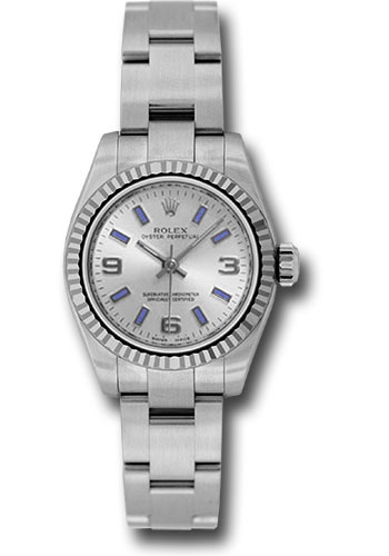 Rolex Watches - Oyster Perpetual No-Date Lady - Fluted Bezel - Style No: 176234 sablio