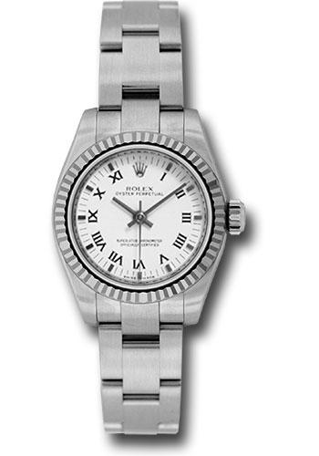 Rolex Watches - Oyster Perpetual No-Date Lady - Fluted Bezel - Style No: 176234 wbkro