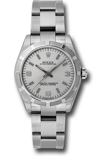 Rolex Watches - Oyster Perpetual No-Date Mid-Size - 31mm - Engine Turned - Style No: 177210 sblio