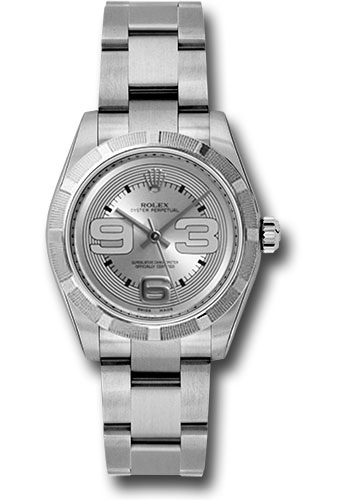 Rolex Watches - Oyster Perpetual No-Date Mid-Size - 31mm - Engine Turned - Style No: 177210 smao
