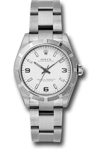 Rolex Watches - Oyster Perpetual No-Date Mid-Size - 31mm - Engine Turned - Style No: 177210 waio