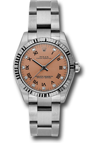 Rolex Watches - Oyster Perpetual No-Date Mid-Size - 31mm - Fluted Bezel - Style No: 177234 pdo