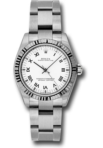 Rolex Watches - Oyster Perpetual No-Date Mid-Size - 31mm - Fluted Bezel - Style No: 177234 wro
