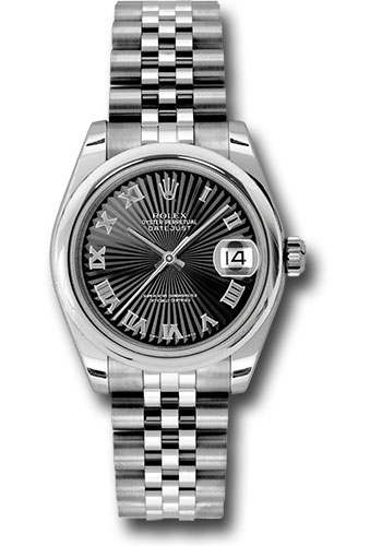 Rolex Watches - Datejust Mid-Size - Steel Domed Bezel - Jubilee Bracelet - Style No: 178240bksbrj