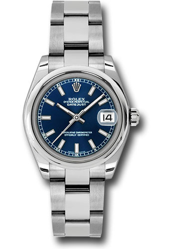 Rolex Watches - Datejust 31mm - Steel Domed Bezel - Oyster Bracelet - Style No: 178240 blso