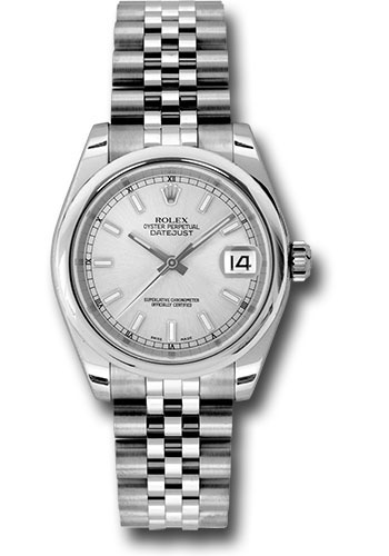 Rolex Watches - Datejust Mid-Size - Steel Domed Bezel - Jubilee Bracelet - Style No: 178240ssj