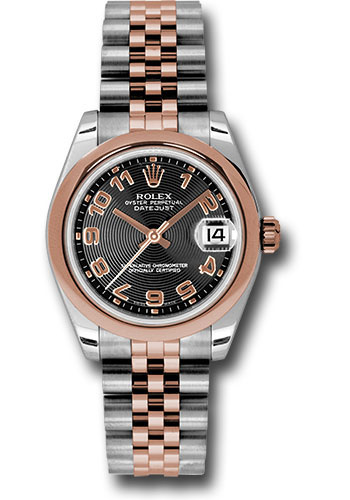 Rolex Watches - Datejust Mid-Size - Steel and Gold Pink Gold - Domed Bezel - Jubilee - Style No: 178241 bkcaj